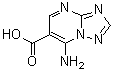 7-氨基-[1,2,4]三唑并[1,5-a]嘧啶-6-羧酸分子结构 (CAS 89488-18-6)
