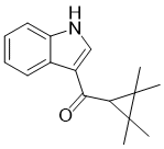 (1H-吲哚-3-基)(2,2,3,3-四甲基环丙基)甲酮分子结构 (CAS 895152-66-6)