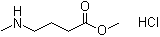 4-(甲基氨基)丁酸甲酯盐酸盐分子结构 (CAS 89584-24-7)