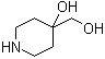 4-羟甲基哌啶-4-醇分子结构 (CAS 89584-31-6)