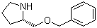 (S)-2-(苄氧基甲基)吡咯烷分子结构 (CAS 89597-97-7)