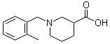 1-[(2-甲基苯基)甲基]-3-哌啶甲酸分子结构 (CAS 896047-10-2)
