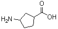 3-氨基环戊烷-1-羧酸分子结构 (CAS 89614-96-0)