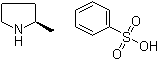 (R)-2-甲基吡咯烷苯磺酸盐分子结构 (CAS 896743-24-1)