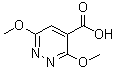 3,6-二甲氧基-4-哒嗪羧酸分子结构 (CAS 89694-24-6)