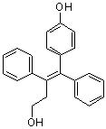 (Z)-4-(4-羟基-1,2-二苯基丁-1-烯基)苯酚分子结构 (CAS 89778-37-0)