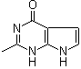 1,7-二氢-2-甲基-4H-吡咯并[2,3-d]嘧啶-4-酮分子结构 (CAS 89792-11-0)