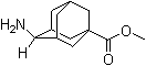 (E)-4-氨基金刚烷-1-羧酸甲酯分子结构 (CAS 898265-48-0)