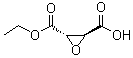 (2S,3S)-3-(乙氧羰基)环氧乙烷-2-羧酸分子结构 (CAS 89886-73-7)