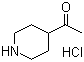 1-(4-哌啶基)乙酮盐酸盐分子结构 (CAS 89895-06-7)