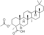 乙酰基-alpha-乳香酸分子结构 (CAS 89913-60-0)