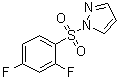 1-[(2,4-二氟苯基)磺酰基]-1H-吡唑分子结构 (CAS 899233-16-0)