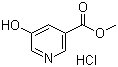 5-羟基烟酸甲酯盐酸盐分子结构 (CAS 89937-78-0)