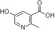 5-羟基-2-甲基烟酸分子结构 (CAS 89937-79-1)