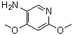 4,6-二甲氧基-3-吡啶胺分子结构 (CAS 89943-34-0)