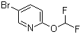 5-溴-2-(二氟甲氧基)吡啶分子结构 (CAS 899452-26-7)