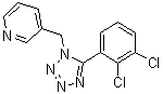 结构式 CAS# 899507-36-9, 3-[[5-(2,3-二氯苯基)-1H-四唑-1-基]甲基]吡啶