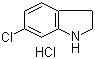 6-氯-2,3-二氢-1H-吲哚盐酸盐分子结构 (CAS 89978-84-7)