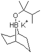 9-(2,3-二甲基-2-丁氧基)双环[3.3.1]壬烷-9-硼氢化钾分子结构 (CAS 89999-86-0)