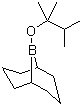 9-(1,1,2-三甲基丙氧基)-9-硼双环[3.3.1]壬烷分子结构 (CAS 89999-87-1)