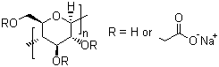 羧甲基纤维素分子结构 (CAS 9000-11-7)