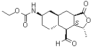 [(1R,3aR,4aR,6R,8aR,9S,9aS)-9-Formyldodecahydro-1-methyl-3-oxonaphtho[2,3-c]furan-6-yl]carbamic acid ethyl ester molecular structure (CAS 900180-06-5)