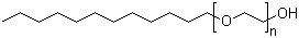 structure of CAS# 9002-92-0, Polyethoxylated fatty alcohols;Polyoxyethylene lauryl ether; Dodecyl polyglycol ether; Ethoxylated lauryl alcohol; Dodecyl poly(oxyethylene) ether; Lauryl alcohol ethoxylate