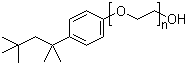 辛基酚聚氧乙烯醚分子结构 (CAS 9002-93-1)