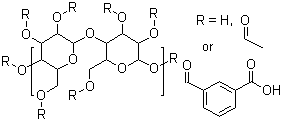 纤维醋法酯分子结构 (CAS 9004-38-0)