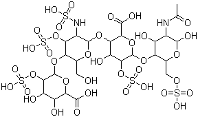 肝素分子结构 (CAS 9005-49-6)