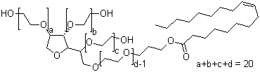 吐温 80分子结构 (CAS 9005-65-6)