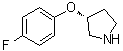 (3R)-3-(4-氟苯氧基)吡咯烷分子结构 (CAS 900512-41-6)