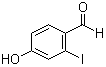 4-羟基-2-碘苯甲醛分子结构 (CAS 90151-01-2)