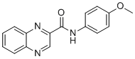 N-(4-甲氧基苯基)喹喔啉-2-甲酰胺分子结构 (CAS 901599-43-7)