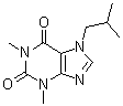 异丁茶碱分子结构 (CAS 90162-60-0)