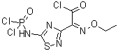 (Z)-5-[二氯亚膦酰氨基]-alpha-(乙氧基亚氨基)-1,2,4-噻二唑-3-乙酰氯分子结构 (CAS 90211-01-1)