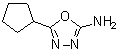 5-环戊基-1,3,4-恶二唑-2-胺分子结构 (CAS 90221-15-1)