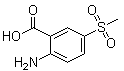 2-氨基-5-甲磺酰基苯甲酸分子结构 (CAS 90222-79-0)