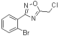 3-(2-溴苯基)-5-(氯甲基)-1,2,4-恶二唑分子结构 (CAS 90224-62-7)