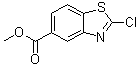 2-氯苯并噻唑-5-羧酸甲酯分子结构 (CAS 90225-03-9)