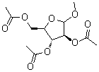 Methyl D-arabinofuranoside triacetate molecular structure (CAS 90244-44-3)