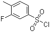 3-氟-4-甲基苯磺酰氯分子结构 (CAS 90260-13-2)