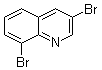 3,8-二溴喹啉分子结构 (CAS 90271-98-0)