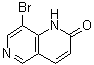 8-溴-1,6-萘啶-2(1H)-酮分子结构 (CAS 902837-41-6)