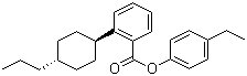 4'-反式-丙基环己基苯甲酸 4-乙基苯酯分子结构 (CAS 90311-55-0)