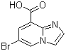 6-溴咪唑并[1,2-a]吡啶-8-羧酸分子结构 (CAS 903129-78-2)
