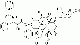 7-木糖甙-10-脱乙酰基紫杉醇分子结构 (CAS 90332-63-1)