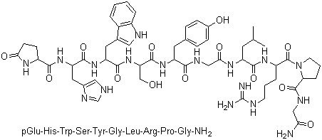 戈那瑞林分子结构 (CAS 9034-40-6)