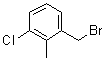 1-(溴甲基)-3-氯-2-甲基苯分子结构 (CAS 90369-76-9)