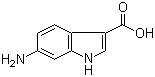 6-氨基吲哚-3-羧酸分子结构 (CAS 90417-29-1)
